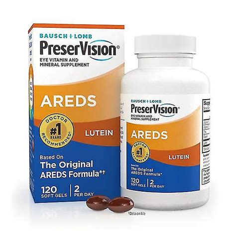 Preservision Areds Lutein Eye Vitamin Mineral Supplement Beta Carotene Free Soft Gels