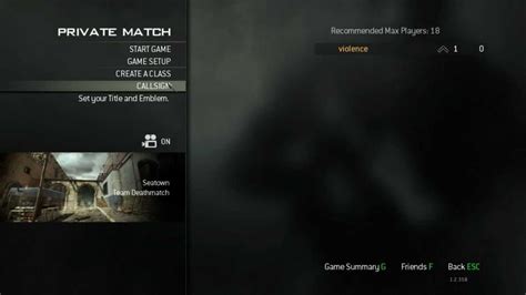 Mw3 Multiplayer Modes And Menu Youtube