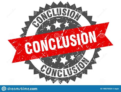 Conclusion Stamp Vector Illustration 99302588