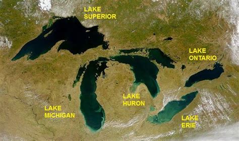 Great Lakes Names Facts Location Map Size Factforworld