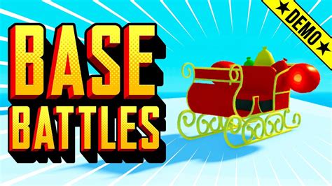 Roblox Base Battles Sleigh Joyride Demo Youtube