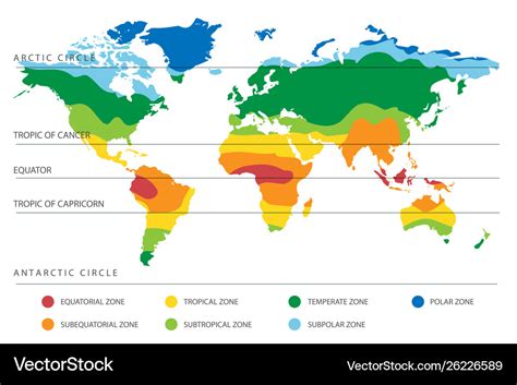 World Maps With Climate Zones
