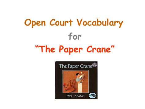 Ppt Open Court Vocabulary Powerpoint Presentation Free Download Id