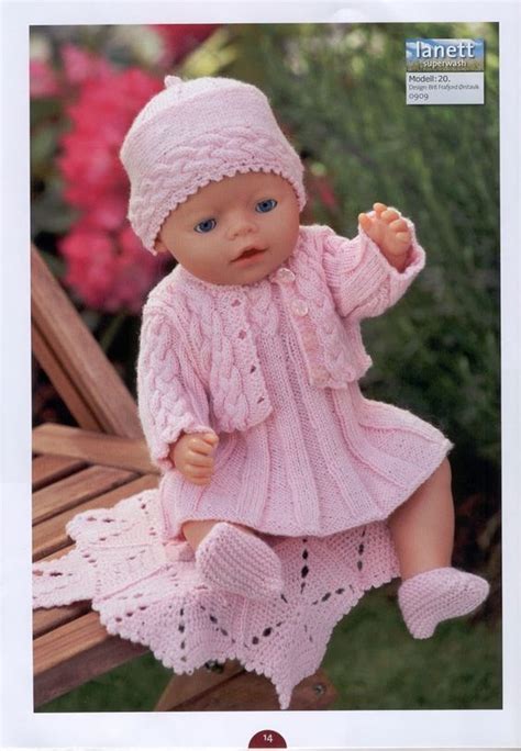 Albumarkiv Knitted Doll Patterns Baby Doll Clothes Patterns Knitting