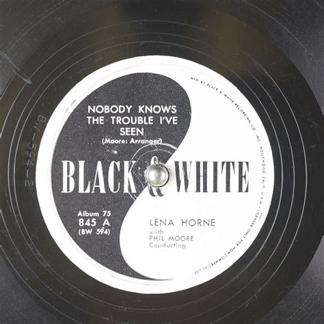 Nobody Knows The Trouble Ive Seen Lena Horne Free Download Borrow