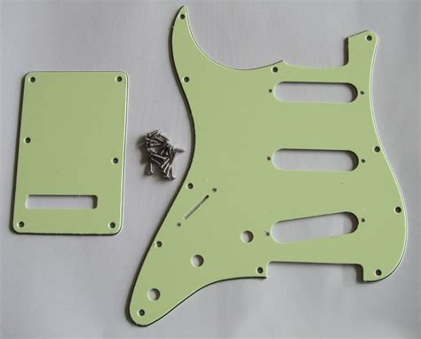 Mint Green Left Handed ST Style SSS Guitar Pickguard,Tremolo Cover,fits Strat | eBay
