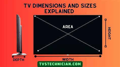Tv Dimensions And Sizes Chart In Inches And Cms Tvs Technician