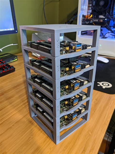 Printable Nuc Rack Homelab