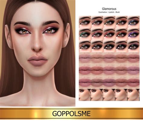 Goppols Me Goppolsme Gpme Gold Glamorous Set Download At Sims 4