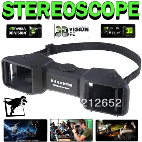 Multiple Media Compatible 3d Stereo Stereoscope Viewer Stereoscopic 3d