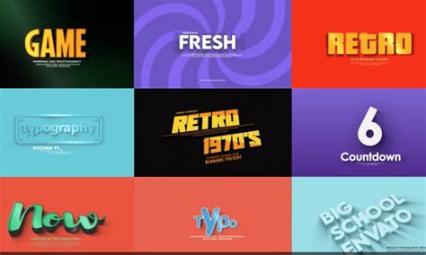 Best After Effects Text Animation Templates Text Effects Theme Junkie
