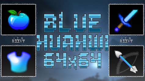 Minecraft Pvp Texture Pack Blue Huahwi 64x Pack 1718