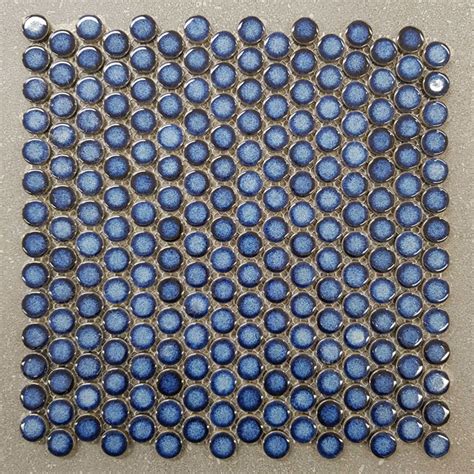 Maybe you would like to learn more about one of these? 295x295mm Penny Round Dark Blue Porcelain Mosaic 7437 ...