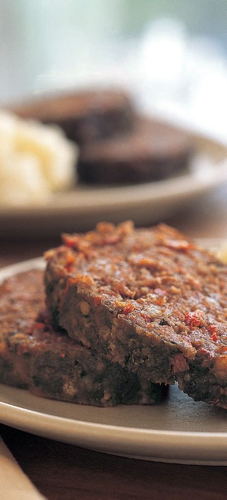 Might take just a bit less at 375f. Italian Meatloaf from The Weeknight Cook by Brigit Binns