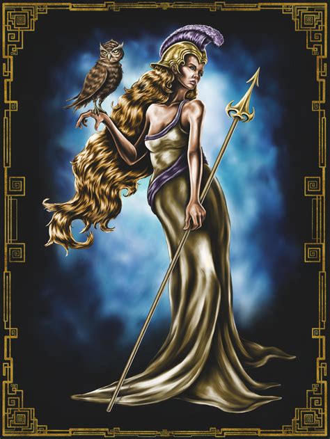 Pallas Athena Deity Trading Card Series I By Cmurr On Deviantart