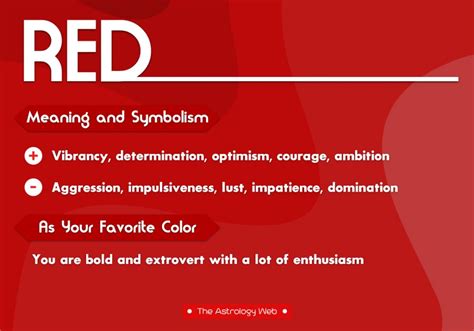 Red Color Meaning and Symbolism | The Astrology Web