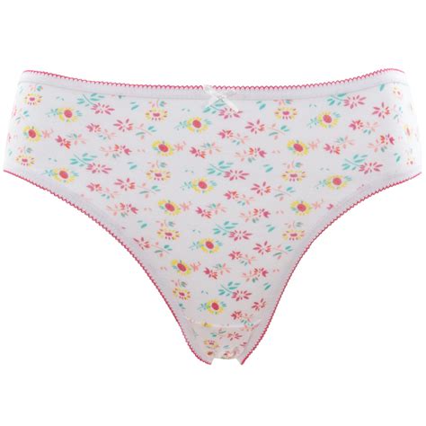 Ladies Bikini Briefs Panties Womens Cotton Knickers Underwear 3 Pack Size 10 18 Ebay