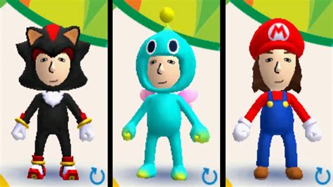 Mario And Sonic At The Rio 2016 Olympic Games 3ds All Mii Costumes