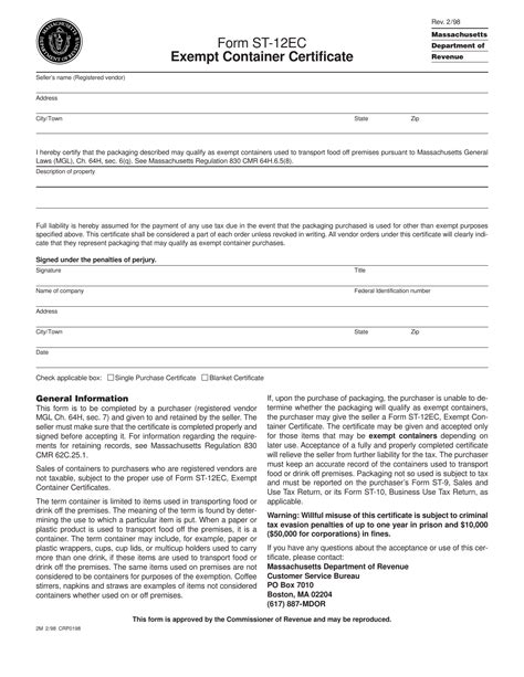 Form St 12ec Fill Out Sign Online And Download Printable Pdf