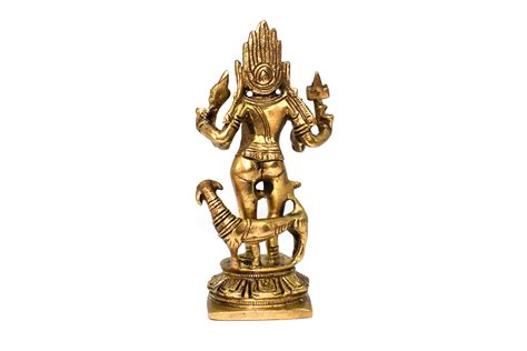 Goddess Kaal Bhairav Statue Brass Handmade Goddess Of Power Etsy