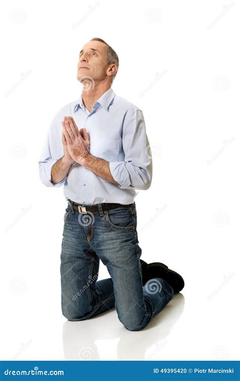 Person Kneeling In Prayer