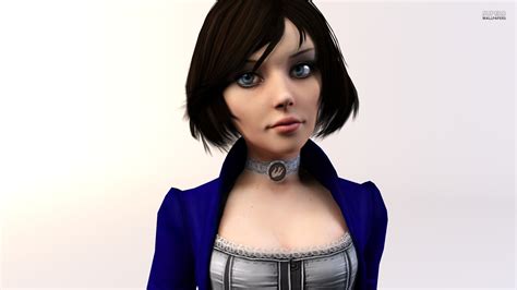 обои видео игры модель длинные волосы аниме голубые глаза 3d
