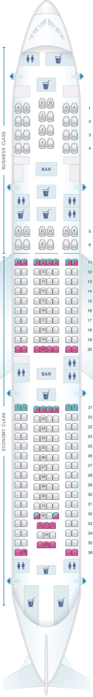 Seat Map Hi Fly Airbus A340 500 Tfxtfw 237pax Seatmaestro