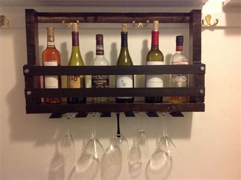 Diy Wine Liquor Rack Made From Reclaimed Pallets And Scrap Metal