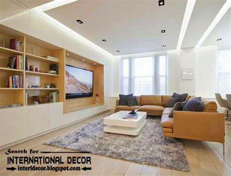 Dark wooden false ceilings lend a regal effect. 15 Modern pop false ceiling designs ideas 2017 for living room