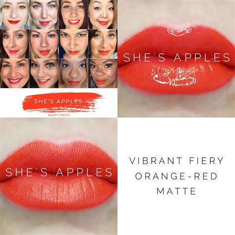 Shes Apples Lipsense Bold Lipstick Orange Lipstick Red Lipstick