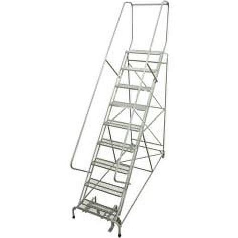 Cotterman 405735 Rolling Steel Ladder 450 Lbs Capacity 9 Step Ladder