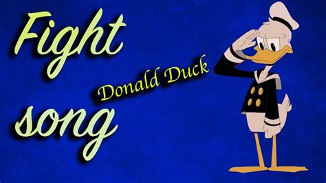 Fight Song Ducktales Donald Duck Tribute Youtube