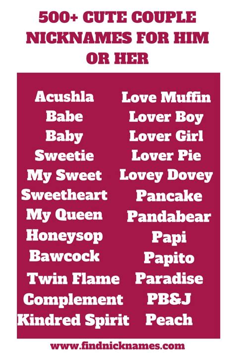 10 Cute Couple Nicknames Ideas Cute Names For Boyfriend Names Mobile