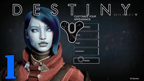 Destiny Beta Gameplay 1 Warlock Character Creation Ps4