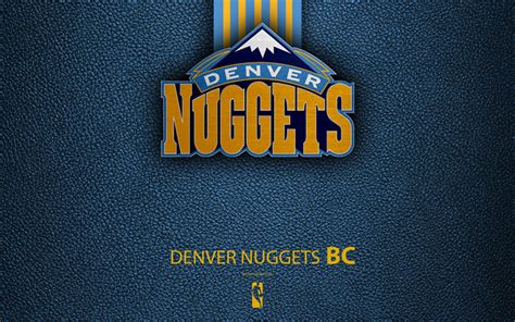 Download Wallpapers Denver Nuggets 4k Logo Basketball Club Nba