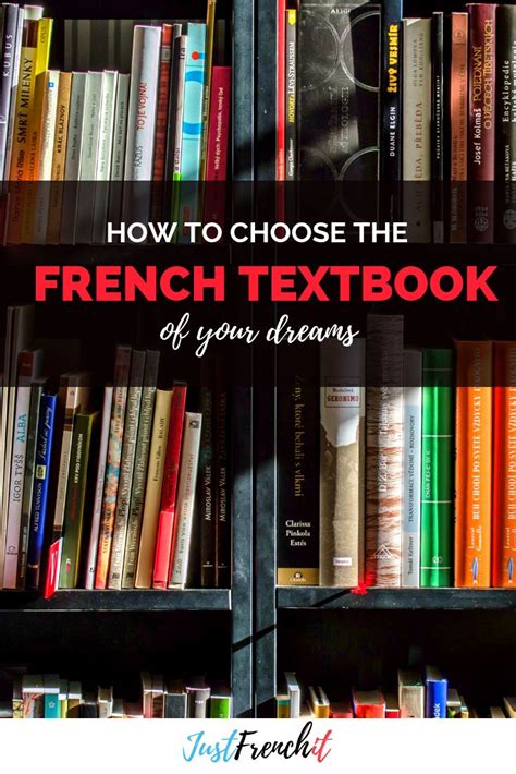a bookshelf full of books with the words how to choose the french ...