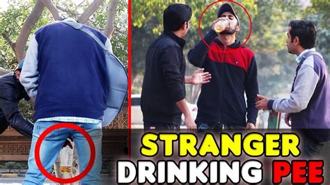 Drinking Pee Prank Drinking URINE मत Prank on Stranger Pranks in India YouTube