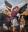 Raphael and Tobit by Titian - Public Domain Catholic Painting