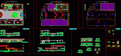 Three proposals for a household gardens. Nest Garden DWG Full Project for AutoCAD • Designs CAD