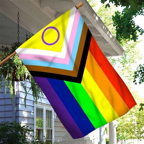 Lgbtq Pride T Intersex Inclusive Progress Pride Flag Etsy