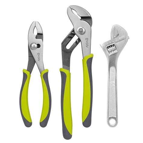 Craftsman Evolv Pliers Adjustable Wrench Set 3 Pc Durable Rust