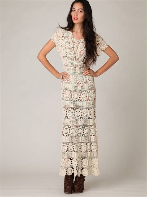 Hand Crochet Maxi Dress At Free People Clothing Boutique