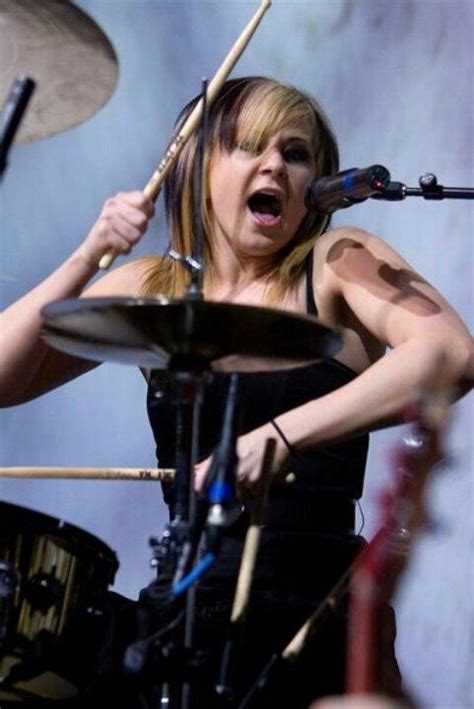 Jen Ledger Skillet Female Drummer Girl Drummer Jen Ledger