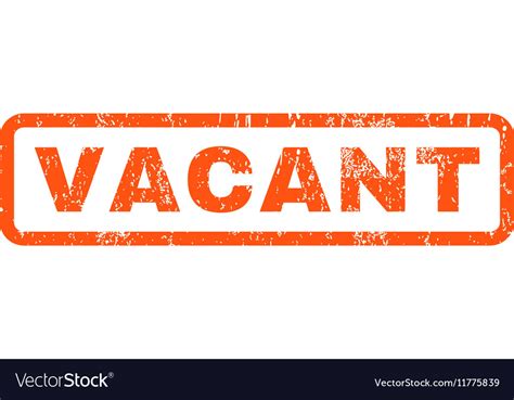 Vacant Rubber Stamp Royalty Free Vector Image Vectorstock