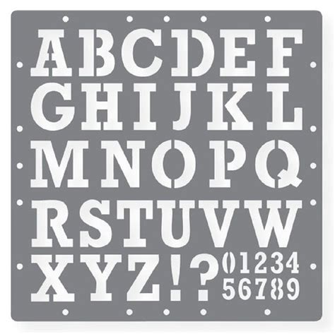 Art And Craft Supplies Stencil Alphabet Letter Number Stencils Characters