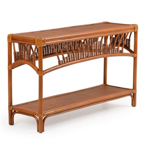 Browse a large selection of console and entry tables for sale on houzz, in a variety of sizes and finishes to complete your hallway, foyer or entryway. Bali Indoor Rattan Console Table | Resin wicker furniture ...