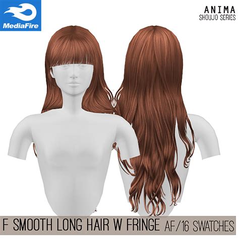 Sims 4 Cc Smooth Long Hair Female Mediafire Sims Hair Sims Long