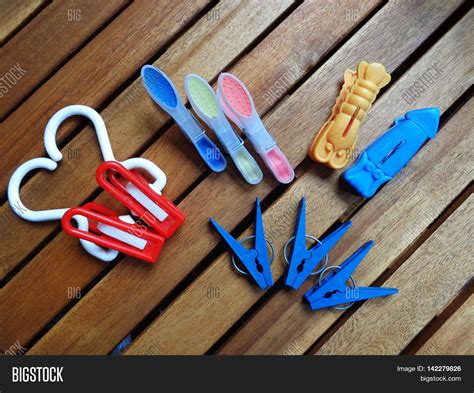 Multi Colored Clothespins That On Image And Photo Bigstock
