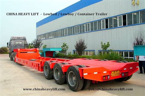 China Heavy Lift Extendable Lowboy Trailer China Heavy Lift Modular
