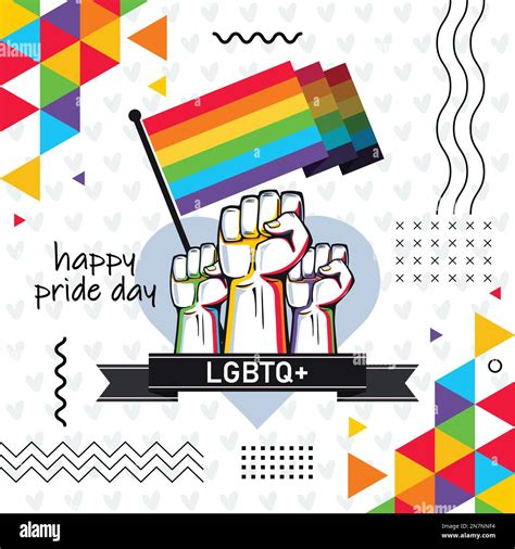 diseño del desfile del día del orgullo con fondo moderno derechos lgbtq del arco iris colorido